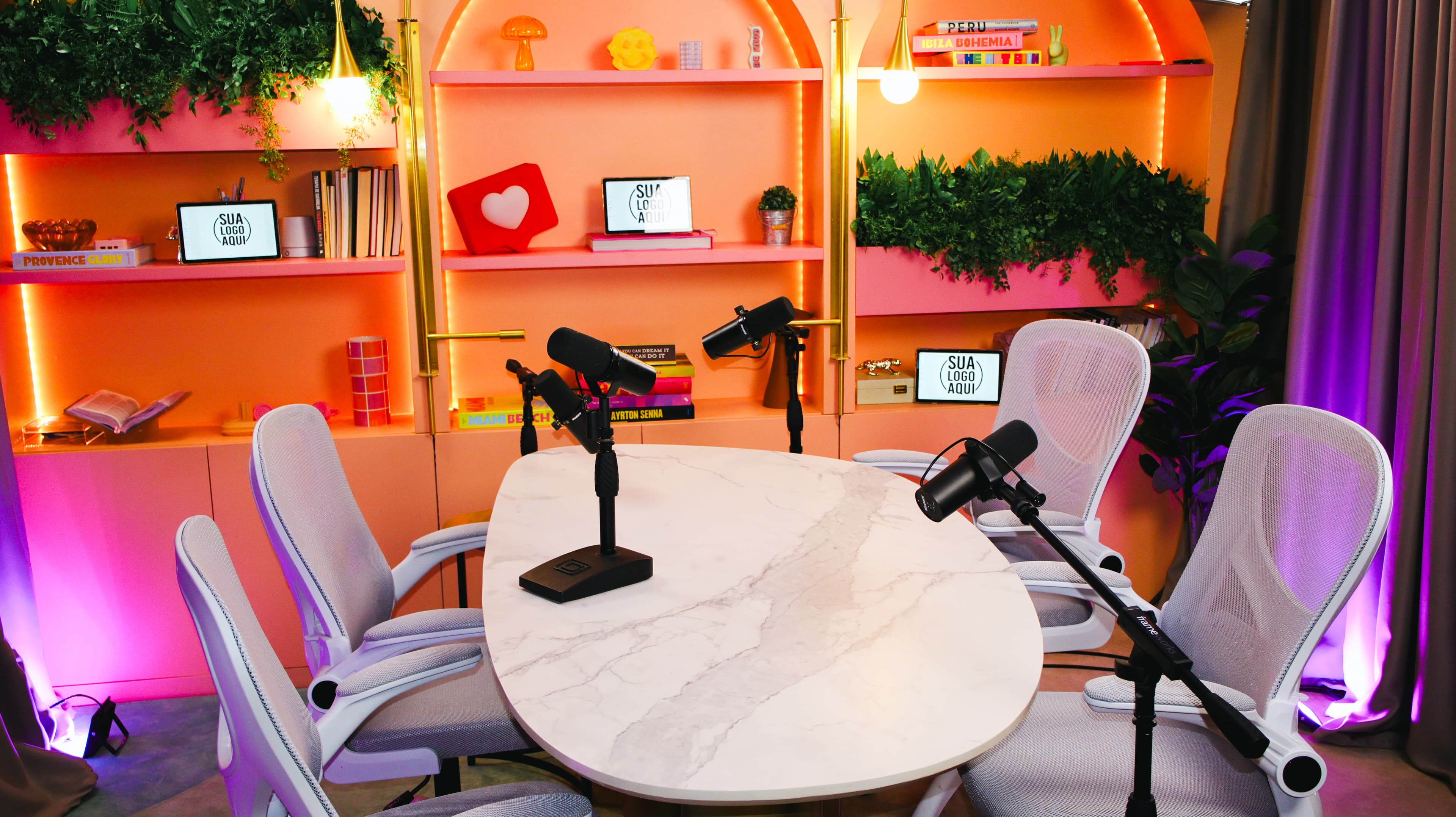 Sala Lemonade — detalhe de decoração